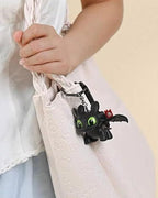 Night Fury Dragon Keychain with Sound and Light